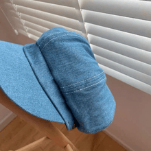 Load image into Gallery viewer, Denim Newsboy Cap for Women.