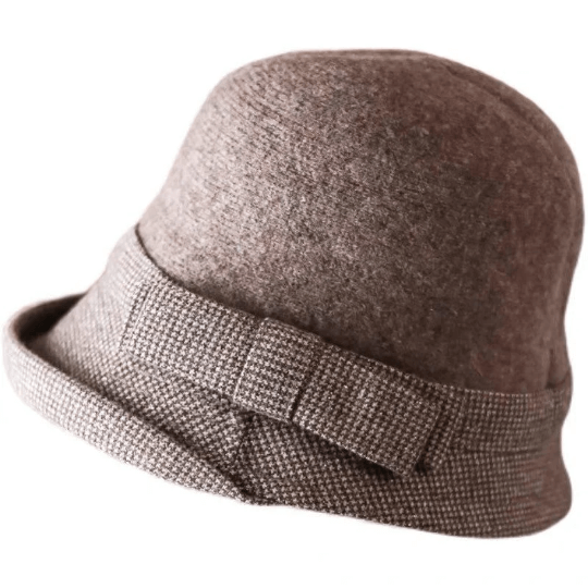 Wool Cloche Hat, Winter Hat for Women, Wool Bucket Hat for Women, Fall/Winter Hat for Girl, Elegant Hat for Women, Gift for her.