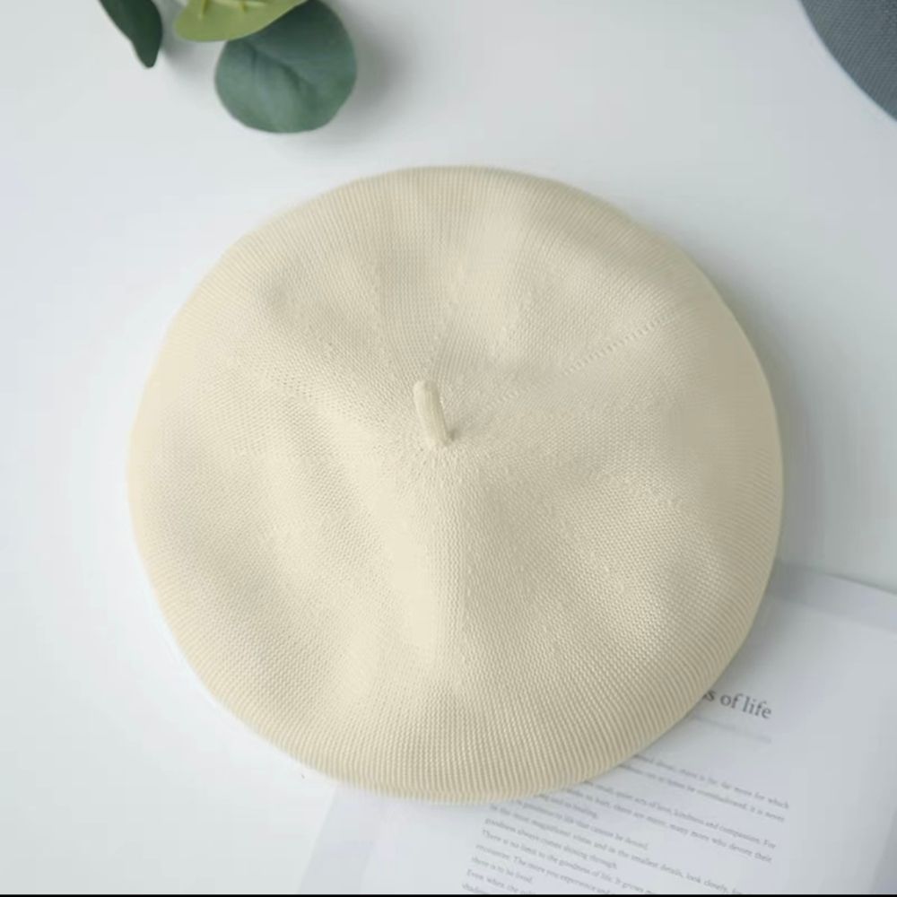 Summer Beret Hat Made with Breathable Material.