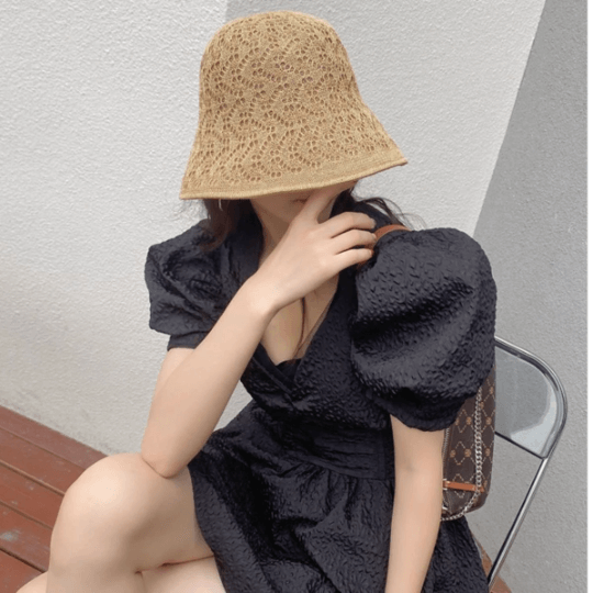 Reversible  Linen Foldable Bucket Hat.
