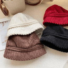Load image into Gallery viewer, Winter Corduroy Bucket Hat for Women.