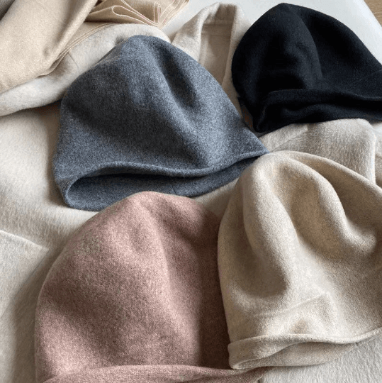 Women Cashmere Wool Beret Hat.