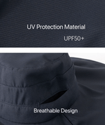 Extra Wide Brim Foldable Bucket Hat.