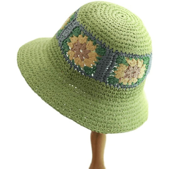 Flower Straw Hat for  Women.