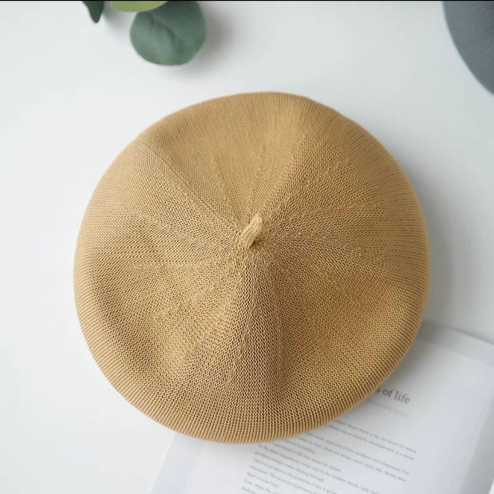 Summer Beret Hat Made with Breathable Material.