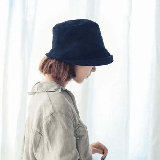 Oversized Fall Winter Bucket Hat.