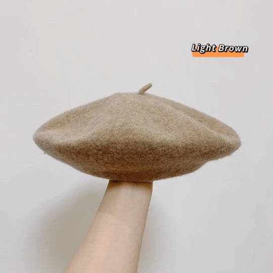 Oversized Beret for Women(Fits for large head), Made with 100% wool.
