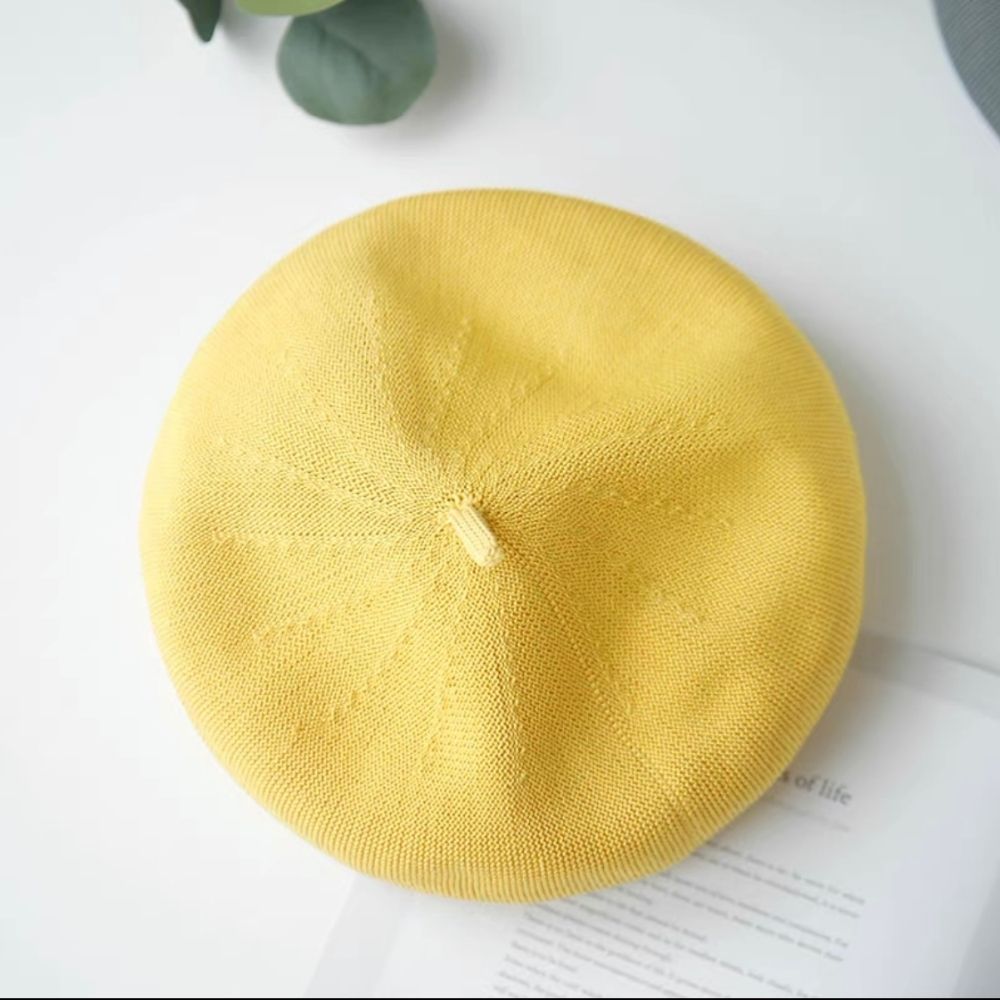 Summer Beret Hat Made with Breathable Material.