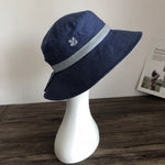 Reversible Pony Tail Sun Hat with Flower Print.