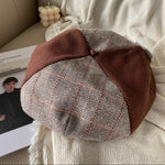 Stitching Pattern Beret for Women.