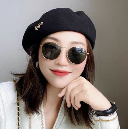 Wool Beret for Women (Fits for large head).