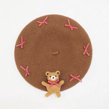 Load image into Gallery viewer, Women Kid Baby Bear Berets Hat.