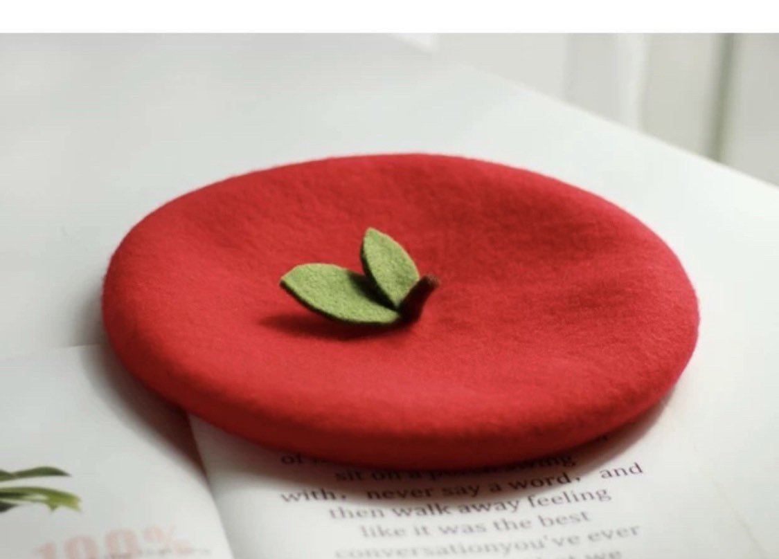 Apple Beret for Women and Kids.