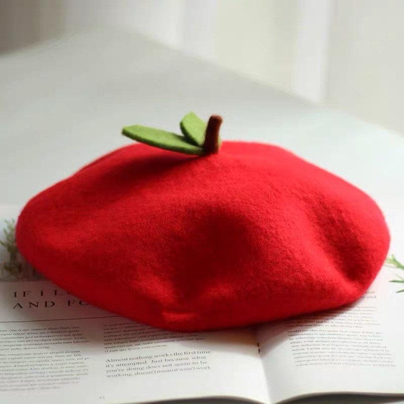Apple Beret for Women and Kids.
