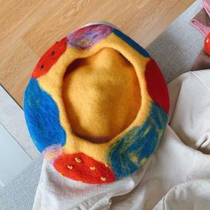 Multi-Colour Beret Hat for Women and Kids.