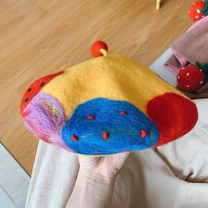 Multi-Colour Beret Hat for Women and Kids.