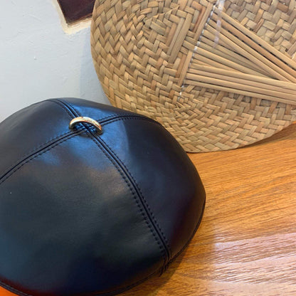 Genuine Leather Beret  for Women and Girls.