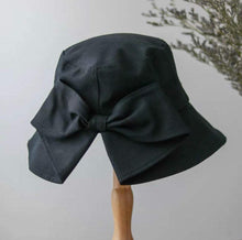 Load image into Gallery viewer, Bucket Sun Hat with Bow Tie for Women and Girls.