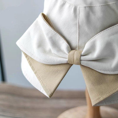 Bucket Sun Hat with Bow Tie for Women and Girls.
