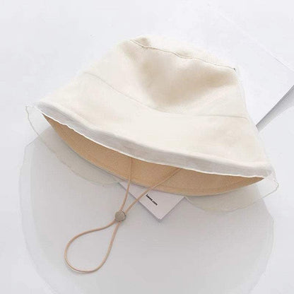 Bucket Sun Hat with Organza for Women and Girls.
