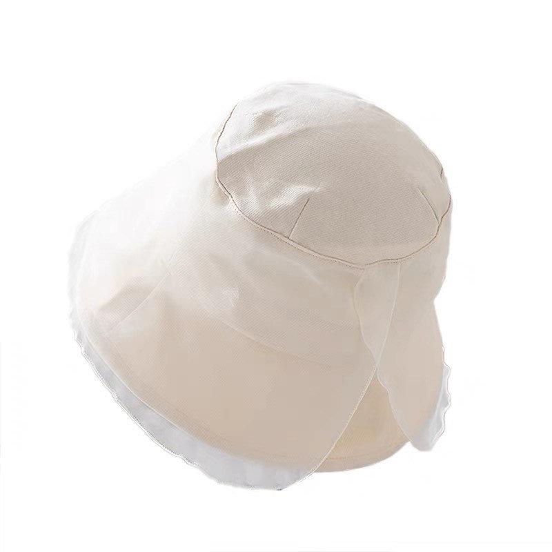 Bucket Sun Hat with Organza for Women and Girls.