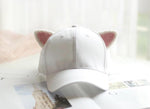 Cat Ear Baseball Cap for Kids and Women.