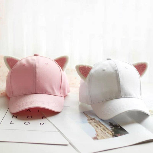 Cat Ear Baseball Cap for Kids and Women.