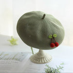 Cherry Beret Hat for Women and Girls.