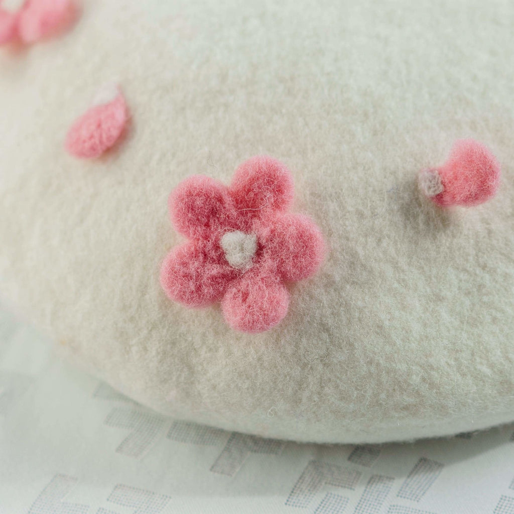 Cherry Blossom Beret Hat for Women and Kids.
