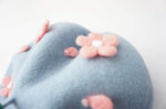 Cherry Blossom Beret Hat for Women and Kids.