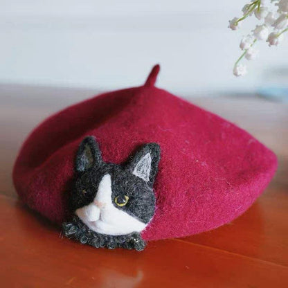 Customized Cat Beret for Women and Girls.