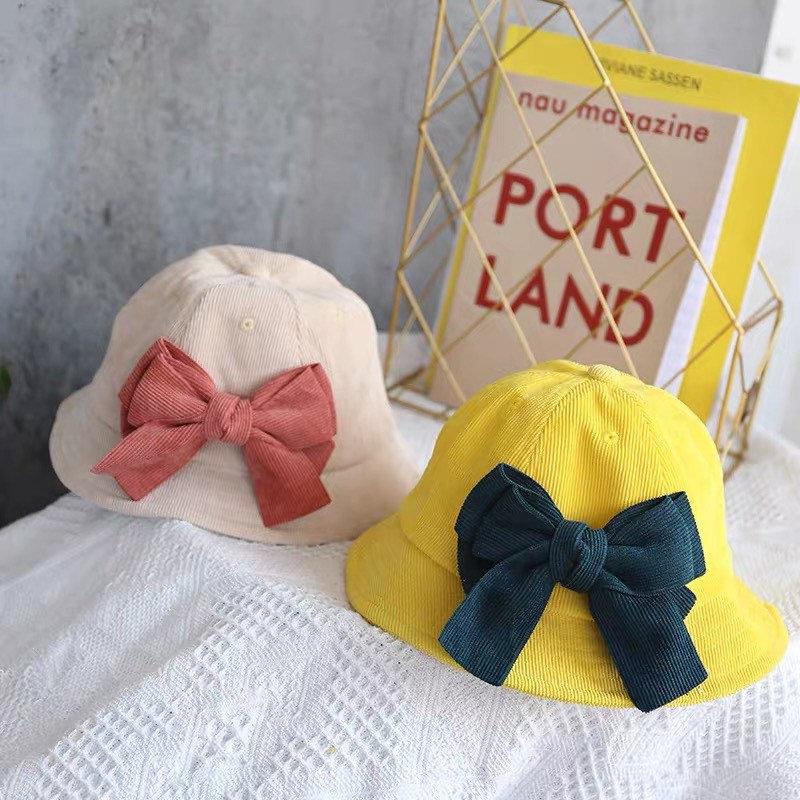 Bucket Hat with Bow for Baby Toddler Kids and Women.