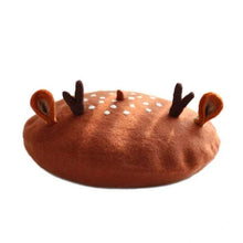 Load image into Gallery viewer, Deer and Giraffe Beret for Women and Girls.