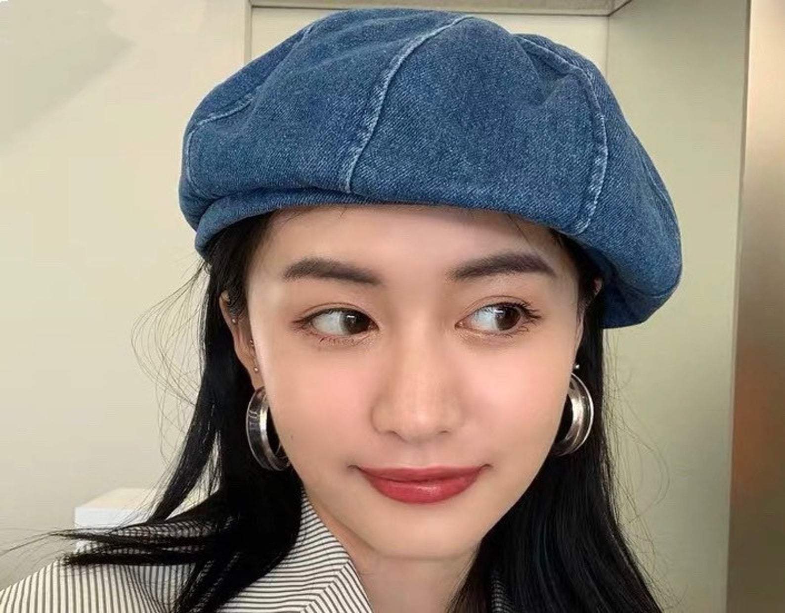 Denim Beret for Women.