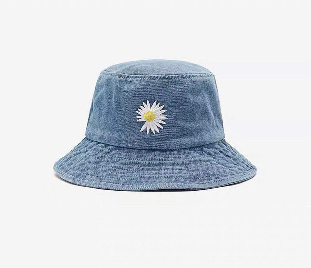 Daisy Denim bucket hat  for Women and Girls.