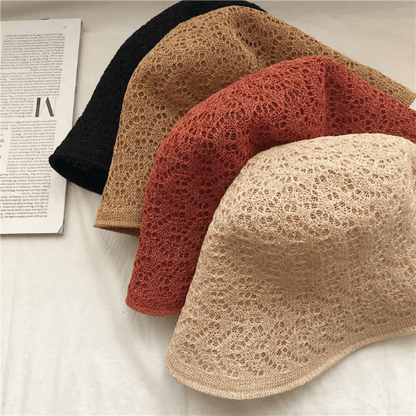 Reversible  Linen Foldable Bucket Hat.