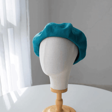 Load image into Gallery viewer, Oversized Spring Summer Linen Beret for Women.