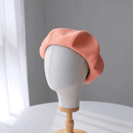 Oversized Spring Summer Linen Beret for Women.