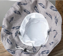 Load image into Gallery viewer, Feather Print Bucket Hat for Women.