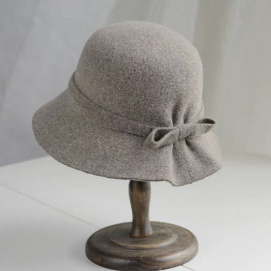 Foldable/ Adjustable Wool Cloche Hat for Women.