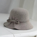 Foldable/ Adjustable Wool Cloche Hat for Women.