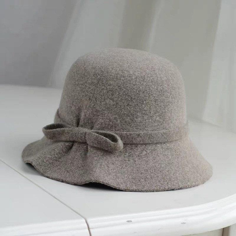 Foldable/ Adjustable Wool Cloche Hat for Women.