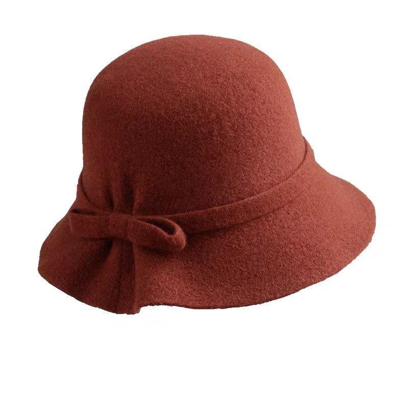 Foldable/ Adjustable Wool Cloche Hat for Women.