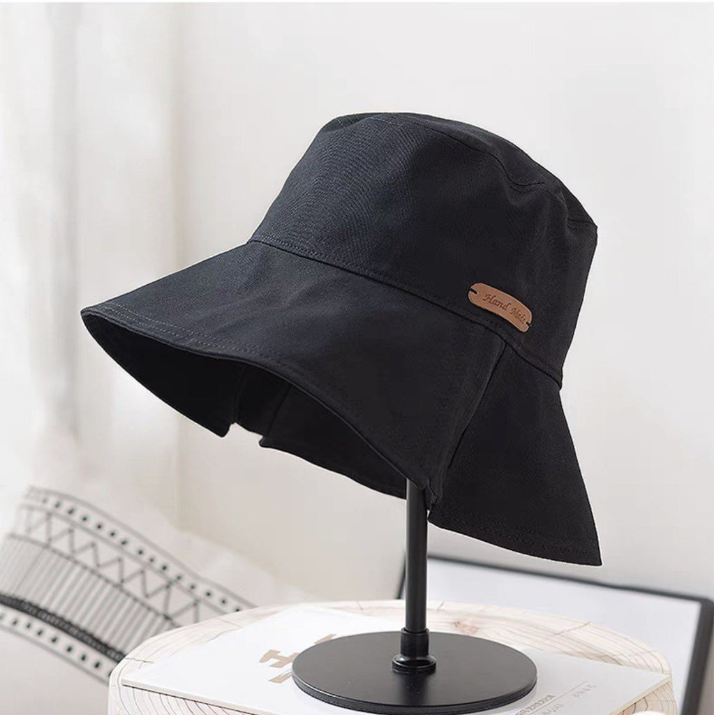 Foldable Wide Brim Bucket Hat for Women.