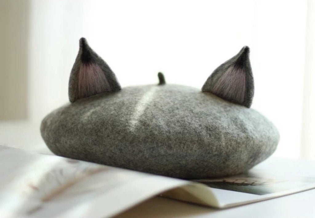 Fox/ Cat Ear Berets for Women and Kids.