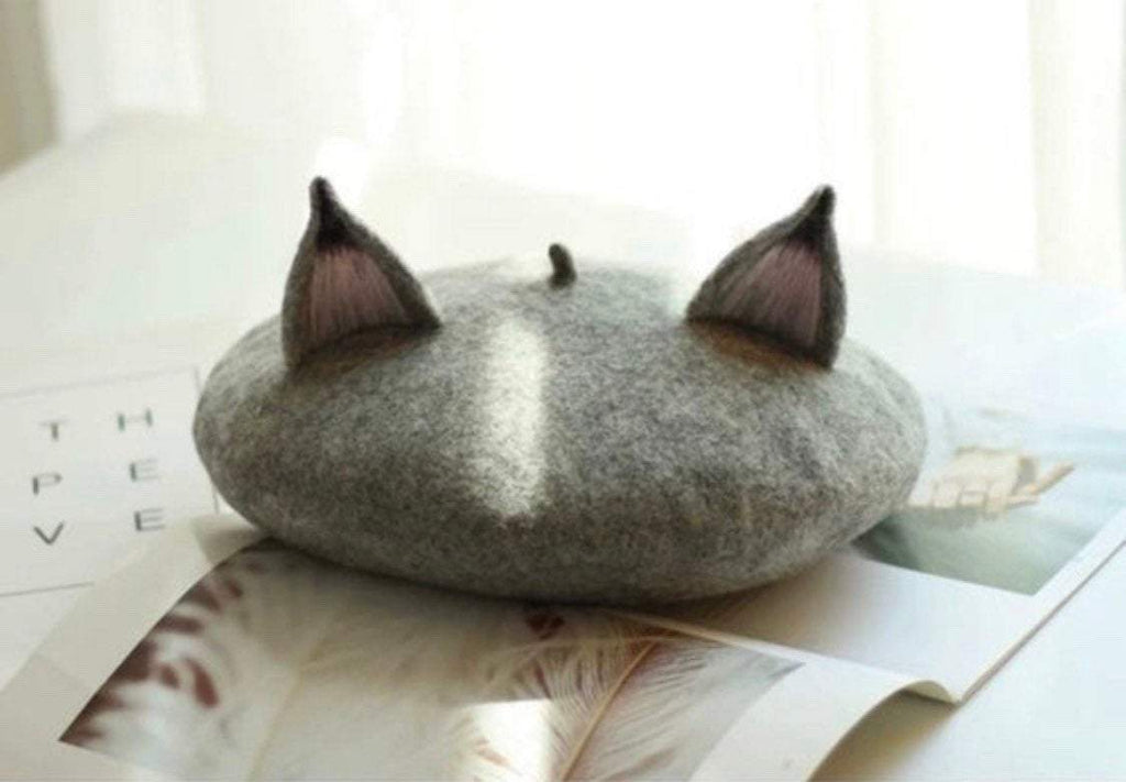 Fox/ Cat Ear Berets for Women and Kids.