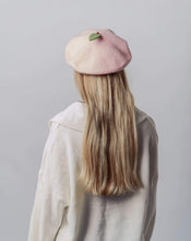 Load image into Gallery viewer, Peach Beret Hat for Women and Kids.
