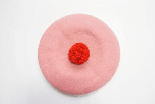Heart Beret Hat for Women and Girls.