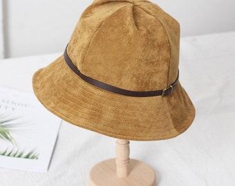 Corduroy Bucket Hat for Women - Mspineapplecrafts