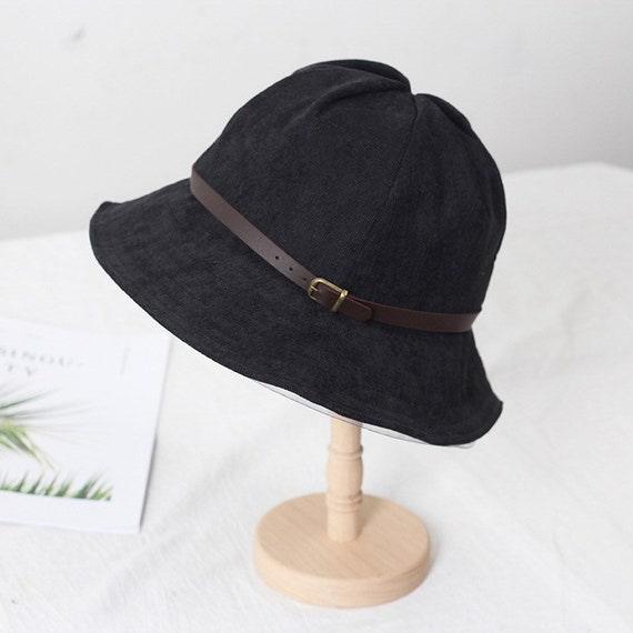 Corduroy Bucket Hat for Women - Mspineapplecrafts
